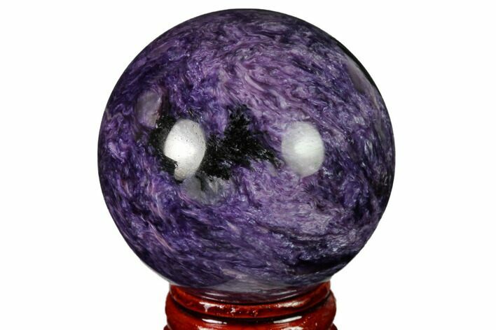 Polished Purple Charoite Sphere - Siberia #163934